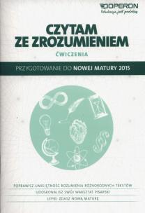 Okładka książki Czytam ze zrozumieniem. Zeszyt dla LO OPERON