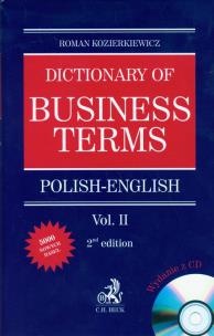 Okładka książki Dictionary of Business Terms Polish English tom 2 + CD