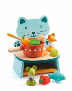 Opakowanie Drewniany zestaw - Kuchenka kotek