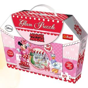 Okładka książki Glam Puzzle - Minnie Mouse TREFL