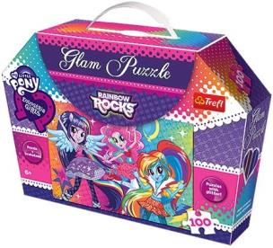 Okładka książki Glam Puzzle - Tęczowy rock TREFL