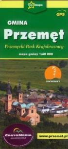 Okładka książki Gmina Przemęt Przemęcki Park Krajobrazowy mapa gminy 1:60 000