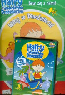 Opakowanie Harry i wiaderko pełne dinozaurów 1/2 Witaj w Dinoświecie / Oto moje dinozaury z płytą DVD