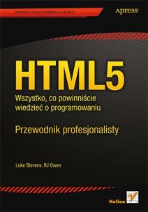 Okładka książki HTML5. Wszystko, co powinniście wiedzieć o ...