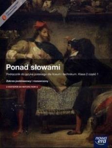 Okładka książki J. Polski LO 2 Ponad słowami cz. 1 ZPiR w.2014 NE