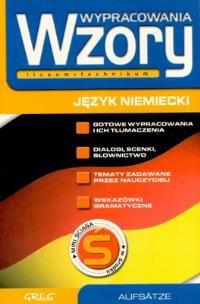 Okładka książki Język Niemiecki LO wypracowania wzory GREG
