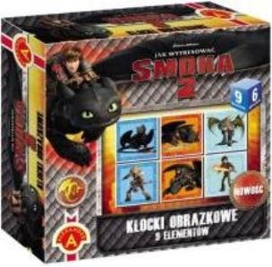 Opakowanie Klocki obrazkowe 9 - Jak wytresować smoka 2 ALEX