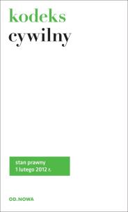 Okładka książki Kodeks cywilny