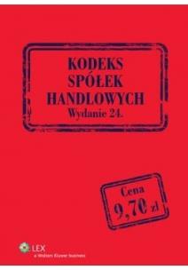 Okładka książki Kodeks spółek handlowych