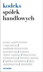 Okładka książki Kodeks spółek handlowych