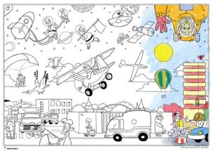 Okładka książki Kolorowanka wielkiego formatu - Metropolia