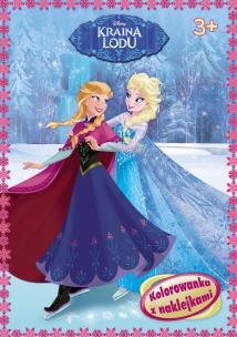 Okładka książki Kolorowanka z naklejkami - Kraina Lodu