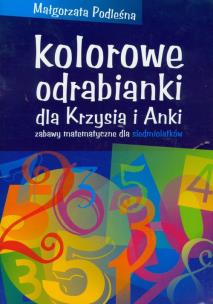Okładka książki Kolorowe odrabianki dla Krzysia i Anki