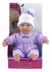 Opakowanie Lalka bobas Holly fioletowa 20 cm