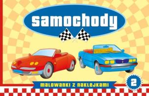 Okładka książki Malowanki z naklejkami - Samochody cz.2