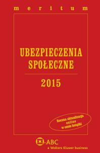 Okładka książki Meritum Ubezpieczenia Społeczne 2015