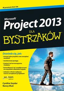 Okładka książki MS Project 2013 dla bystrzaków