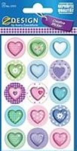 Okładka książki Naklejki papierowe - pastelowe serca