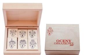 Opakowanie Oceny obrazkowe  drewniane . Zestaw 3