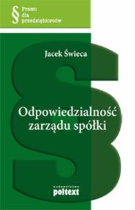 Okładka książki Odpowiedzialność zarządu spółki
