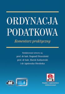 Okładka książki Ordynacja podatkowa. Komentarz praktyczny (z suplementem elektronicznym)
