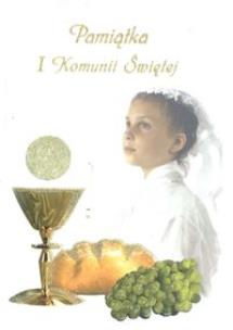 Okładka książki Pamiątka I Komunii św.- różowa