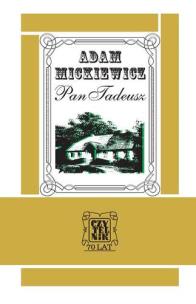 Okładka książki Pan Tadeusz