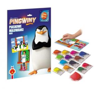 Okładka książki Piaskowe malowanki - Pingwiny z Madag.. -maxi ALEX