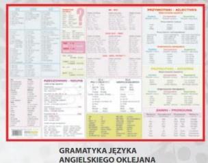 Okładka książki Podkład na biurko. Gramatyka jezyka angielskiego oklejana