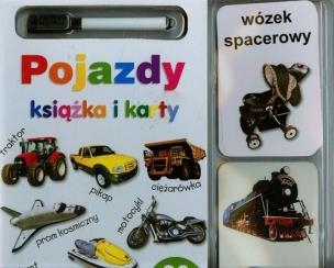 Okładka książki Pojazdy. Książka i karty ścieralne