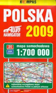 Opakowanie Polska 2009 mapa samochodowa