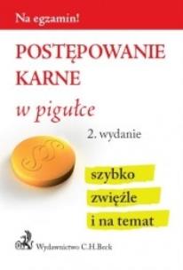 Okładka książki Postępowanie karne w pigułce