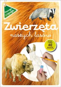 Okładka książki Poznaję i rysuję. Zwierzęta naszych lasów