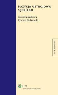 Okładka książki Pozycja ustrojowa sędziego