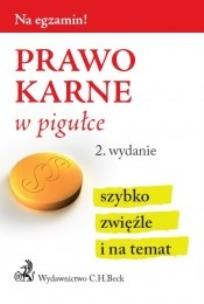 Okładka książki Prawo karne w pigułce