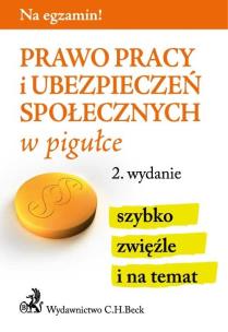 Okładka książki Prawo pracy i ubezpieczeń społecznych w pigułce