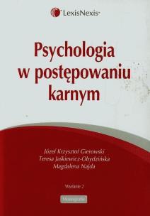 Okładka książki Psychologia w postępowaniu karnym