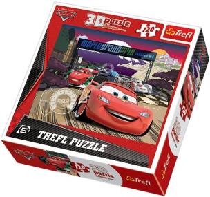 Okładka książki Puzzle 120 Auta W drodze 3D TREFL