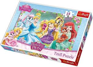 Okładka książki Puzzle 24 maxi Odpoczynek na łące TREFL