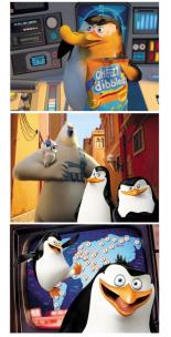 Opakowanie Puzzle 3 w 1. Pingwiny z Madagaskaru. ALEX