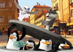 Okładka książki Puzzle 35. Maxi Pingwiny z Madagaskaru ALEX