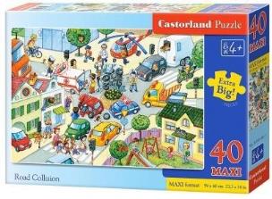 Opakowanie Puzzle 40 maxi - Kolizja Drogowa CASTOR