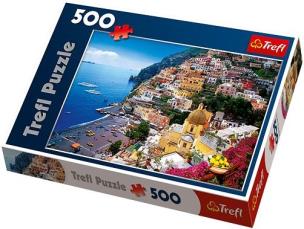 Okładka książki Puzzle 500 Positano, Wybrzeże Amalfickie,Wł. TREFL