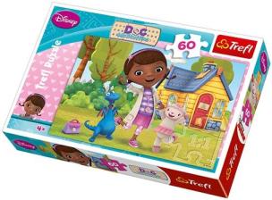 Okładka książki Puzzle 60 Klinika Pluszaków Czas na zabawę! TREFL