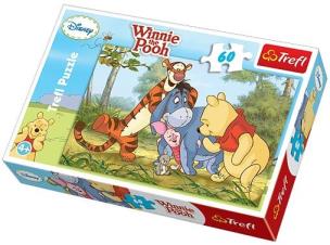Okładka książki Puzzle 60 Kubuś Puchatek TREFL