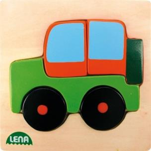 Opakowanie Puzzle drewniane auto