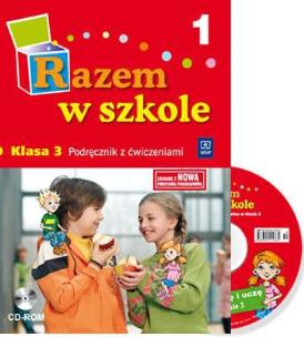 Okładka książki Razem w szkole SP 3 cz. 1 podr CD Gratis WSIP