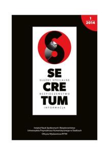 Opakowanie SECRETUM Służby specjalne bezpieczeństwo informacja