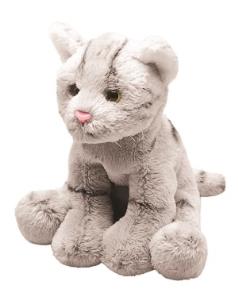 Okładka książki Siedzący szary kot pręgowany 13cm SUKI