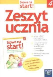 Okładka książki Słowa na start 4 Zeszyt ucznia